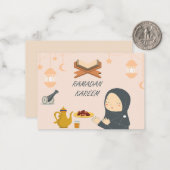 Little Girl ist Betet Ramadan Grußkarten Mitteilungskarte (Vorderseite/Rückseite Beispiel)