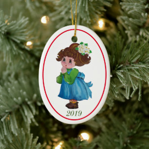 Little Girl Keramik Ornament