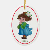 Little Girl Keramik Ornament (Vorne)