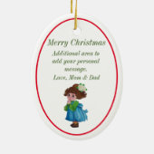 Little Girl Keramik Ornament (Hinten)