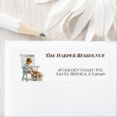 Little Girl Knitting Artistic Impasto Custom (Insitu)