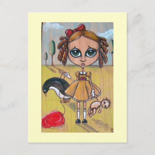 Little Girl Lost Postkarte (Vorderseite)