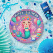Little Girl Mermaid Birthday Party Teller (Party)