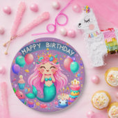 Little Girl Mermaid Birthday Party Teller (Party)