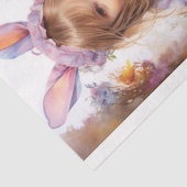 Little Girl on Oaster Collage 1 Dekoupage Paper Seidenpapier (Ausschnitt)