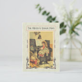 Little Girl Piano to Dog Postkarte (Stehend Vorderseite)