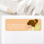 Little Girl Praying Angel 2l Rücksendeadressen-Auf (Insitu)