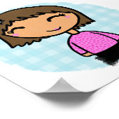 Little Girl Print Poster (Ecke)