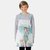 Little Girl Regentag Schürze (Getragen)