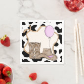 Little Girl Rodeo Geburtstag Napkins Serviette (Beispiel)
