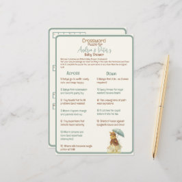 Little Girl Rustic Bunny Baby Showword