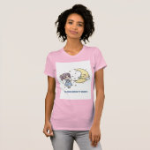 Little Girl Sharing Secrets With the Moon T-Shirt (Vorne ganz)