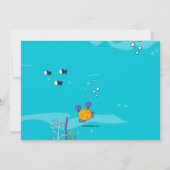 Little Girl Snorkeler Einladung (Rückseite)