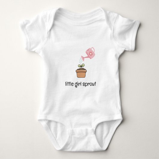 Little Girl Sprout Baby Strampler (Vorderseite)