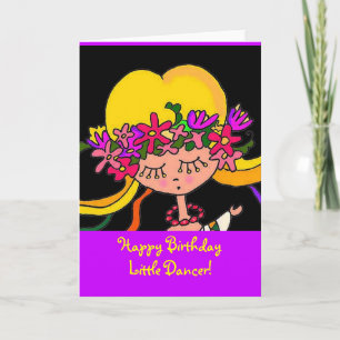 Little Girl Ukrainian Folk Art von Vera Trembach Karte