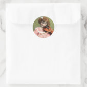 Little Girl Violion Sticker (Tasche)