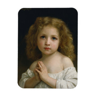 Little Girl von William-Adolphe Bouguereau Magnet