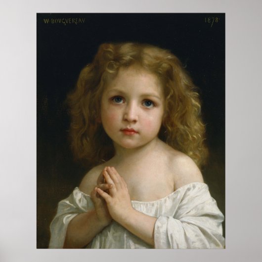 Little Girl von William-Adolphe Bouguereau Poster (Vorne)