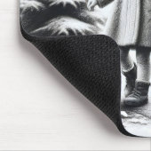 Little Girl Walking a Welsh Terrier Mousepad (Ecke)