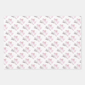 Little Girl Wrapping Paper Sheets Geschenkpapier Set (Vorderseite)