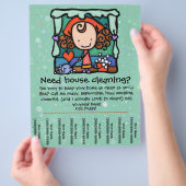 Little Girlie fördert das Immobiliengeschäft GRN Flyer (Hand)