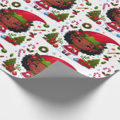 Little Girl's Christmas Cheer Geschenkpapier (Ecke)