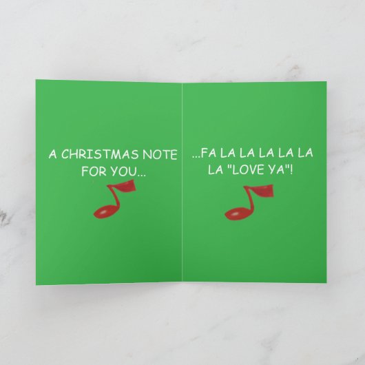 Little Girls Christmas Grußkarte Karte (Innenseite)