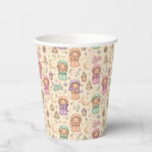 Little Girls Colourful Eid Mubarak Paper Cups Pappbecher (Links)