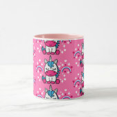 Little Girls Pink Unicorn Pony Tasse (Zentrum)
