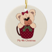 Little Girls Teddy Bear Ornament (Vorne)