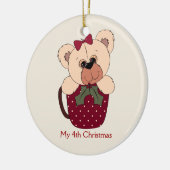 Little Girls Teddy Bear Ornament (Links)