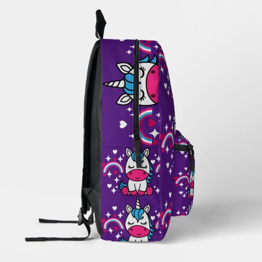 Little Girls Unicorn Pony Bedruckter Rucksack (Links)