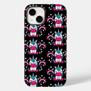 Little Girls Unicorn Pony Case-Mate iPhone 14 Hülle