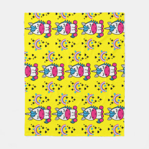 Little Girls Unicorn Pony Fleecedecke