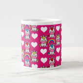 Little Girls Unicorn Pony Jumbo-Tasse (Vorderseite)