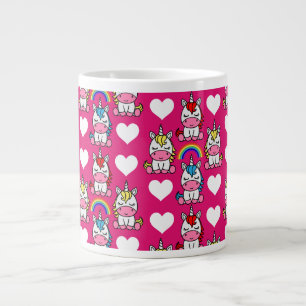 Little Girls Unicorn Pony Jumbo-Tasse