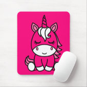 Little Girls Unicorn Pony Mousepad (Mit Mouse)