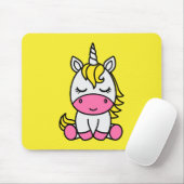 Little Girls Unicorn Pony Mousepad (Mit Mouse)