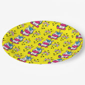 Little Girls Unicorn Pony Pappteller (Schrägansicht)