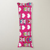 Little Girls Unicorn Pony Seitenschläferkissen (Vorderseite Vertikal)