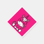 Little Girls Unicorn Pony Serviette (Ecke)
