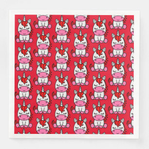 Little Girls Unicorn Pony Serviette