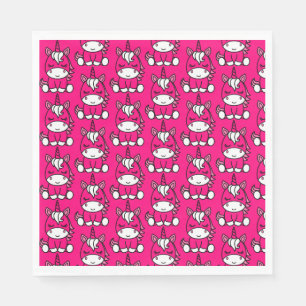 Little Girls Unicorn Pony Serviette