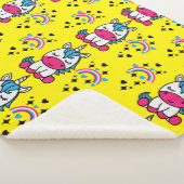 Little Girls Unicorn Pony Sherpadecke (3/4)