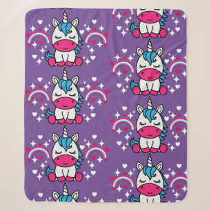 Little Girls Unicorn Pony Sherpadecke