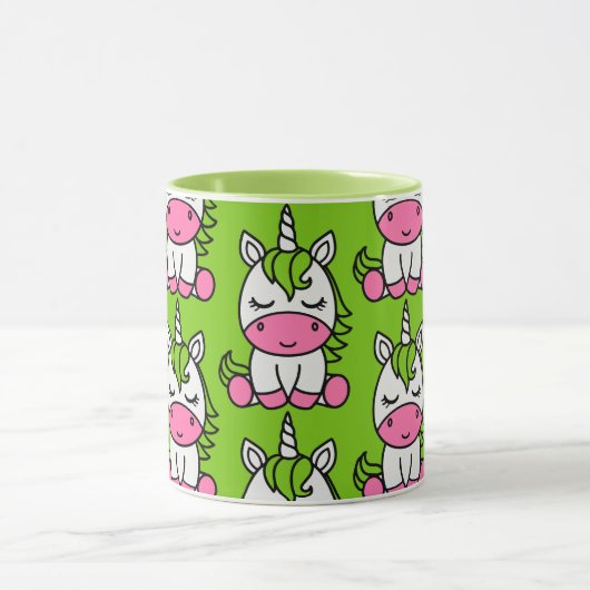 Little Girls Unicorn Pony Tasse (Zentrum)