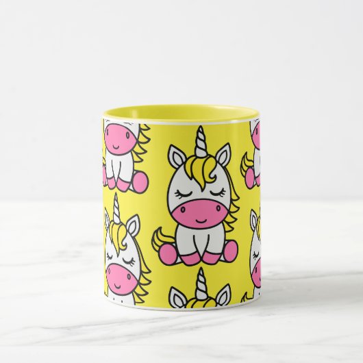 Little Girls Unicorn Pony Tasse (Zentrum)