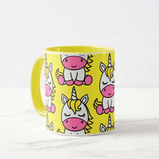 Little Girls Unicorn Pony Tasse (Vorderseite Links)