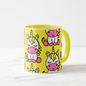 Little Girls Unicorn Pony Tasse (VorderseiteRechts)