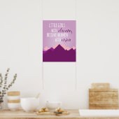 Little Girls with Dreams Poster - Lila (Küche)